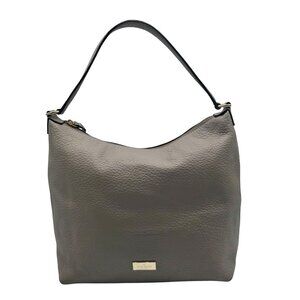 Kate Spade Gray Pebbled Leather Prospect Place Kaia Shoulder Bag